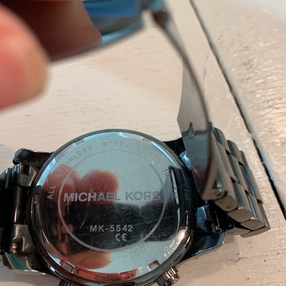 Michael Kors oversized gunmetal watch